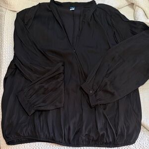 Black Silky Blouse